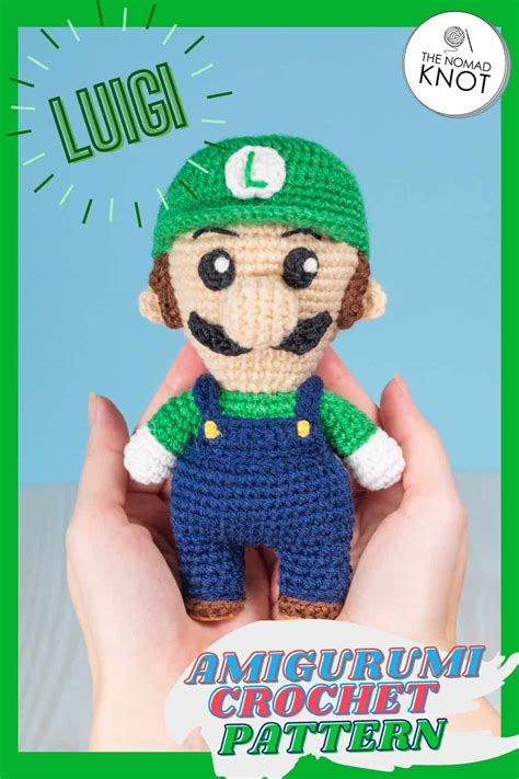 Luigi amigurumi crochet pattern ⋆ The Nomad Knot