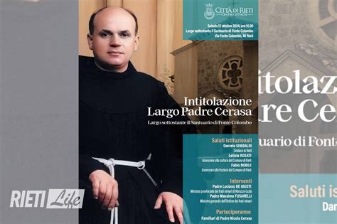 Sabato Ottobre Intitolazione Di Largo Padre Nicola Cerasa Al