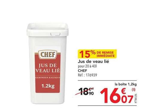 Promo Jus De Veau Li Chef Chez Metro Icatalogue Fr