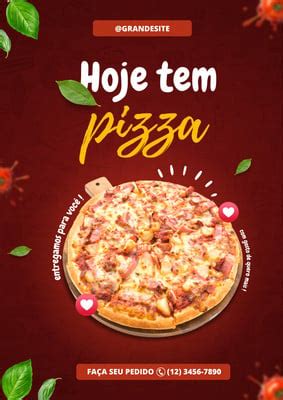 Cartaz De Pizza Apresente Sua Pizzaria Canva