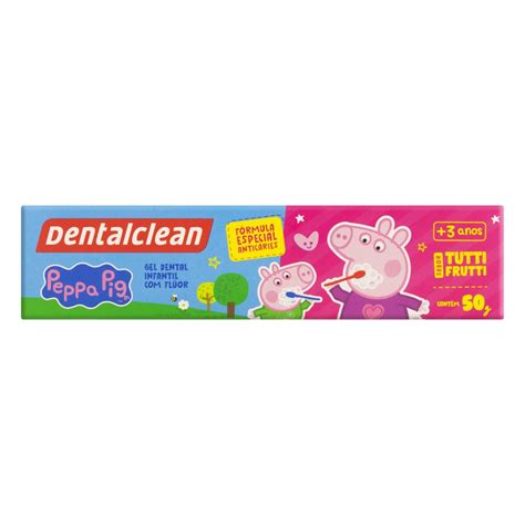 Gel Dental Infantil Flúor Tutti Frutti Peppa Pig Dentalclean Caixa