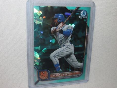 Starling Marte 2022 Bowman Chrome Sapphire Aqua Refractor 30 99 EBay