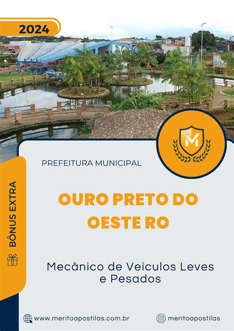 Apostila Mecânico de Veículos Leves e Pesados Prefeitura de Ouro Preto