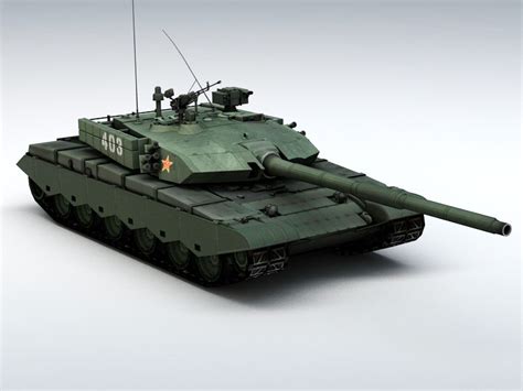 ZTZ99 Tank 3D model Download for Free