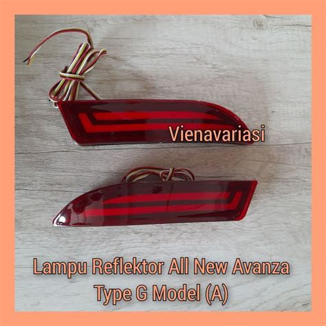 Led Lampu Reflektor Bumper Belakang Mobil All New Avanza Xenia