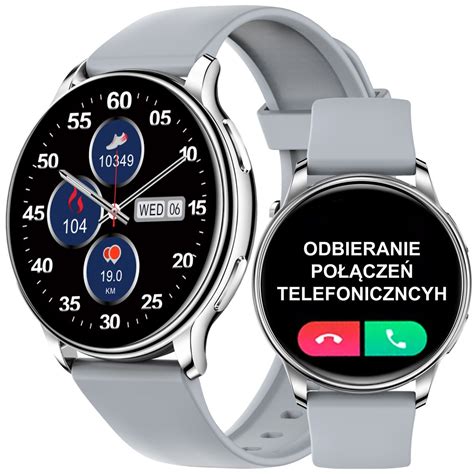 Smartwatch Damski Z Funkcj Rozm W Ci Nienie Puls Polskie Menu Zegarek