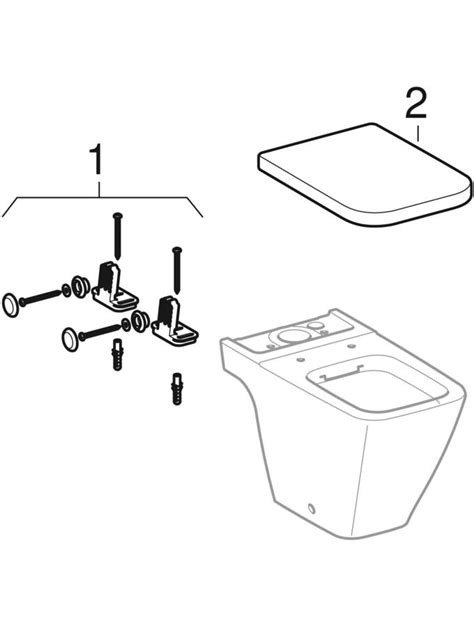 Pack Wc Au Sol Fond Creux Geberit Icon Square Avec R Servoir Attenant