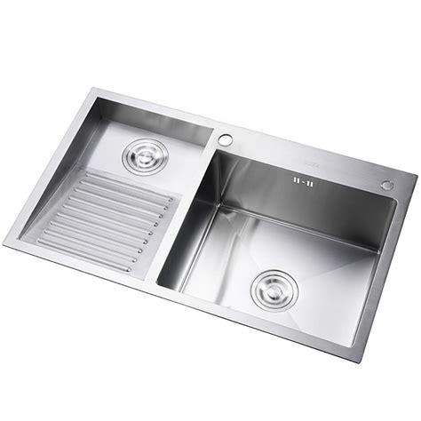 Laundry Utility Sink With Washboard Stainless Steel Kitchen Sink 700mm ...