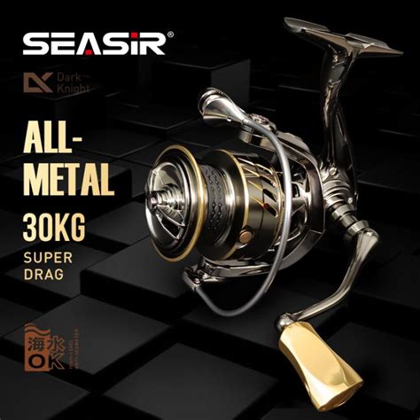 Seasir Dark Knight Power Handle Ultra Light All Metal Spinning Fishing