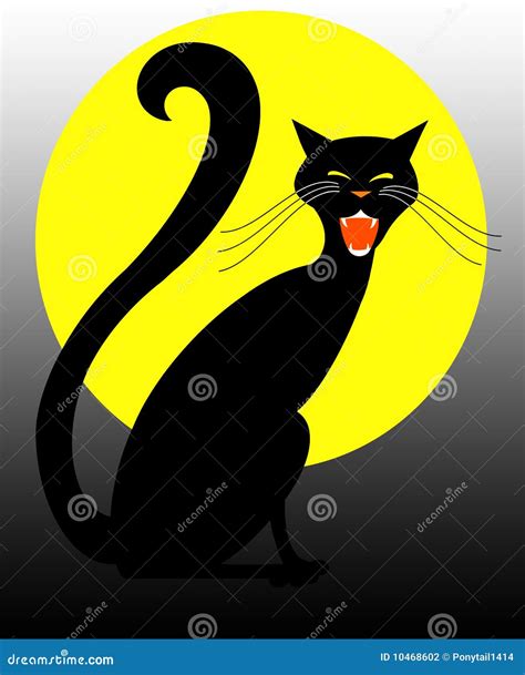 Black Halloween Cat Stock Photography - Image: 10468602