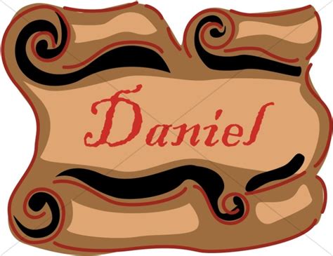 Daniel Scroll Books Of The Bible Word Art