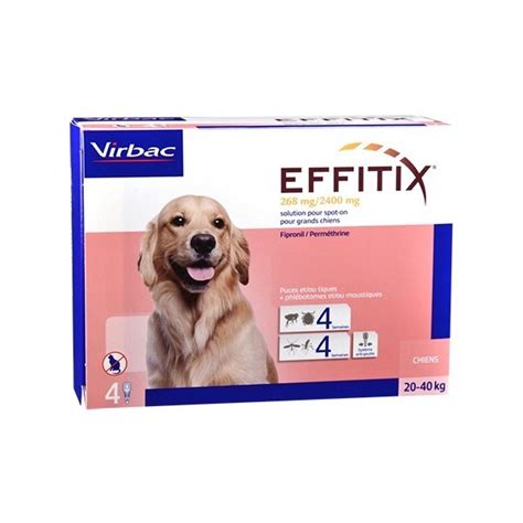 Virbac Effitix Spot On Grand Chien De A Kg Capacite Pipettes