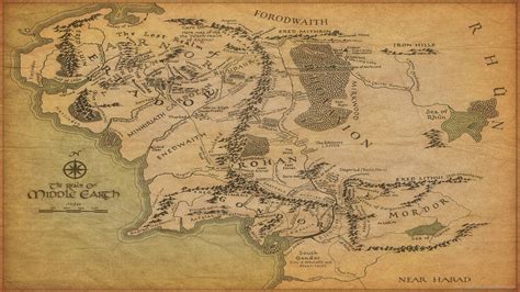 The Map Of The Hobbit - Map Of Stoney Lake