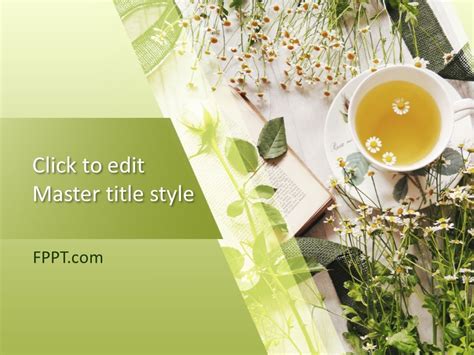 Free Chamomile Tea Powerpoint Template Free Powerpoint Templates