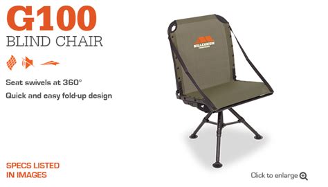 Sports & Outdoors Seats Hunting Millennium Treestands G100 Blind Chair