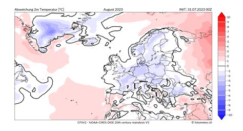 Monatsprognose August Orniwetter Info