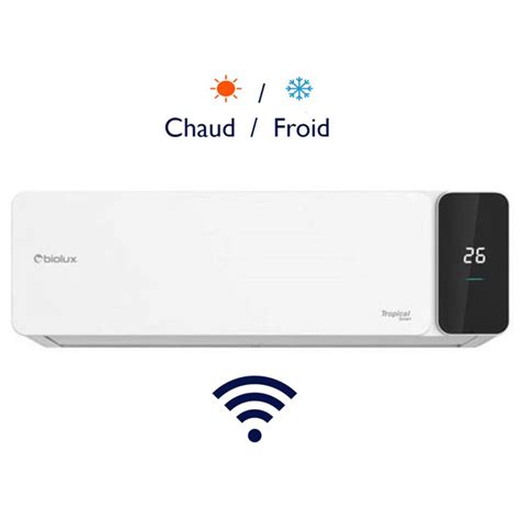 BIOLUX Climatiseur 12000 BTU Chaud Froid Avec Wifi