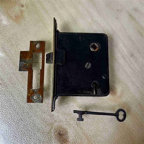 Antique Mortise Lock & Key - Historic House Salvage