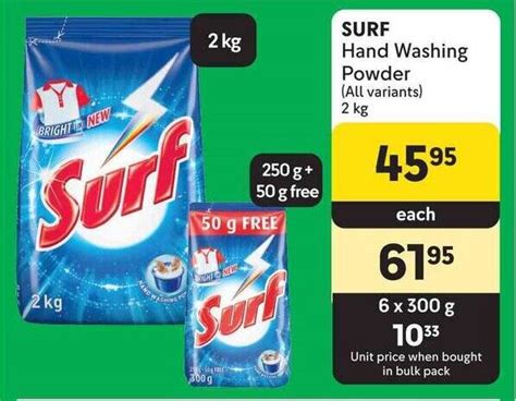 Surf Hand Washing Powder All Variants 2kg Offer At Makro