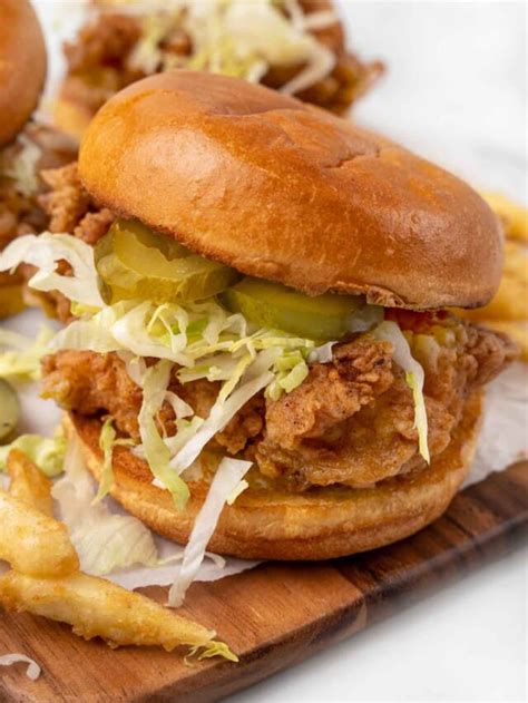 Classic Fried Chicken Sandwich Story Chef Dennis