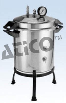 Stainless Steel Portable Single Drum Vertical Autoclave At Best Price