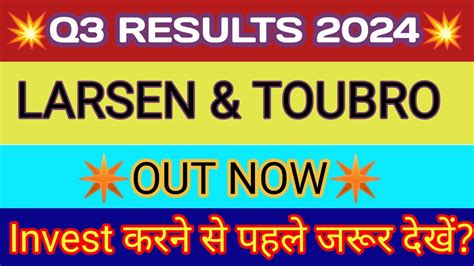 Larsen Toubro Q Results Larsen And Toubro Results Larsen