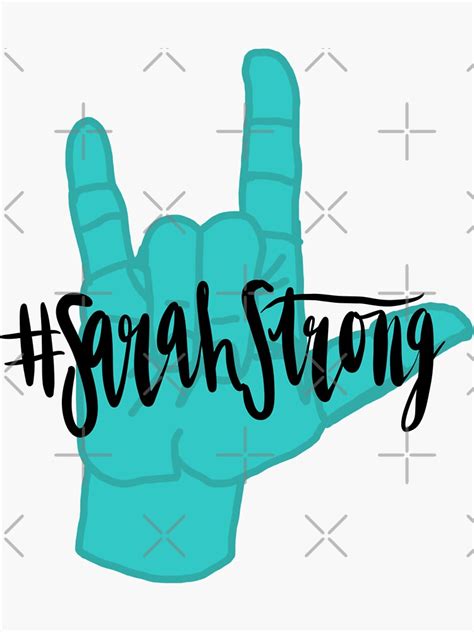 "Sarah Strong Design" Sticker for Sale by bughead4life13 | Redbubble