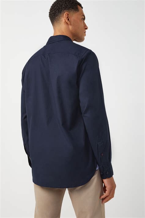 Buy Tommy Hilfiger Blue Regular Fit Poplin Shirt From The Next Uk