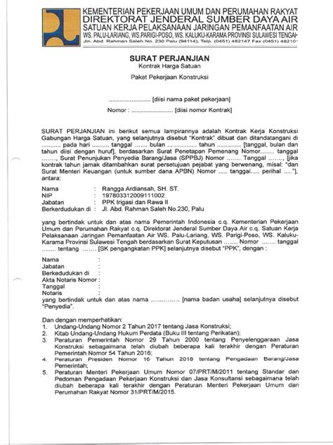 5rancangan Kontrak Konstruksi Pdf