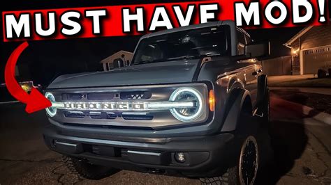 How To Install Illuminated Led Letters On Ford Bronco Grill Oracle