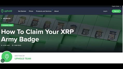 Uphold Xrp Nft Badge Claim It Before It S Too Late Youtube