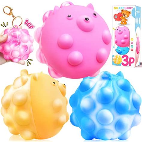 Snagshout Pop Ball Fidget Toys 3 Pack Pop Stress Balls Fidget Toy