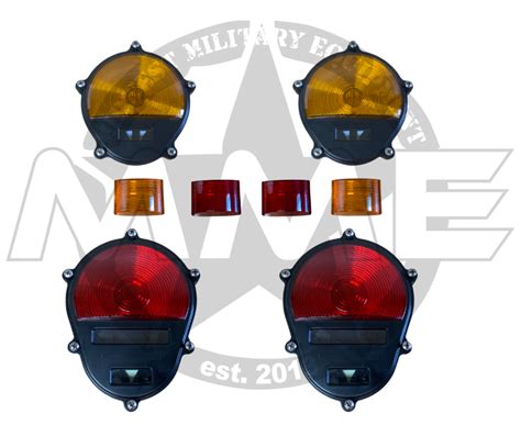 Black Humvee Light Lens Cover Kit M998 M1123 M1045 M1165 M1097 Ebay