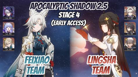 Feixiao Team Lingsha X Firefly Apocalyptic Shadow Stage Stars