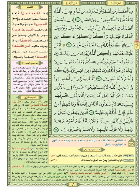 سورة البقرة صفحة رقم ٤٦ مصحف التقسيم الموضوعي للحافظ المتقن