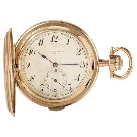 Audemars Freres Rose Gold Full Hunter Keyless Lever Pocket Watch At 1stdibs Audemars Freres