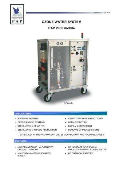 Anseros Ozone Water System Pap Mobile