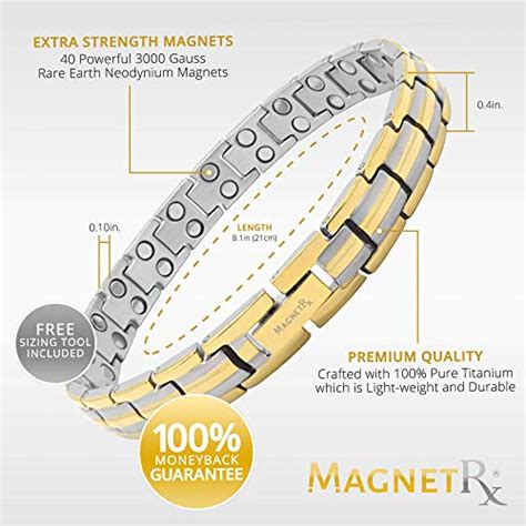 Magnetrx® Womens Ultra Strength Magnetic Therapy Bracelet Arthritis