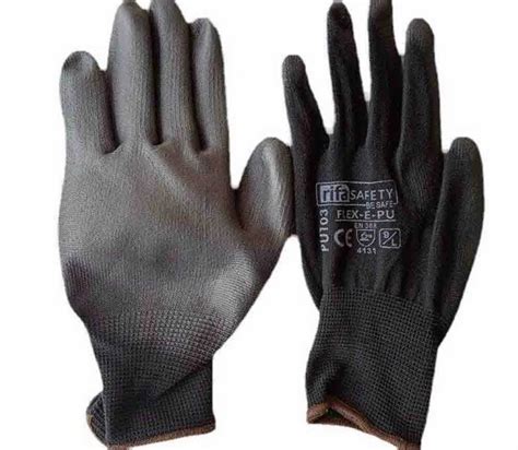 Black Pu Coated Gloves For Industrial At Rs Pair In Pune Id