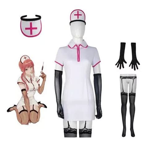 Disfraz Cosplay Motosierra Hombre Makima Halloween Mujer Meses Sin