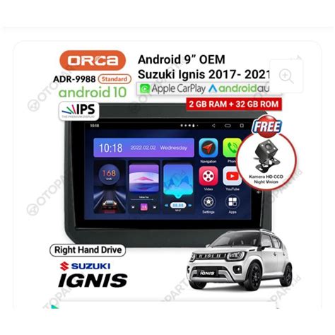 Jual Head Unit Android Auto Carplay Suzuki Ignis Inch Shopee Indonesia