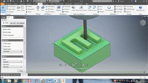 Tutorial Inventor Hsm Contour Selection Youtube