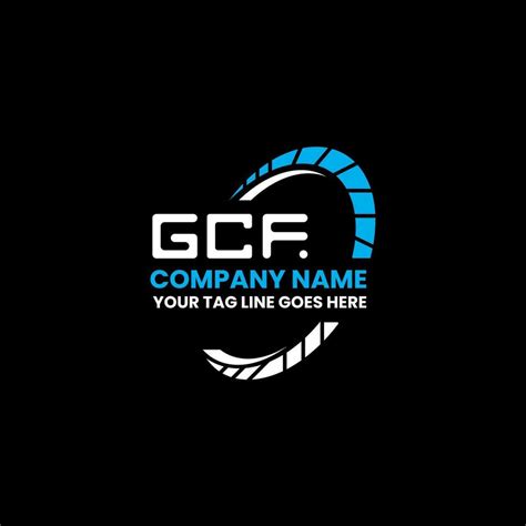 gcf letter logo creative design  vector graphic gcf simple