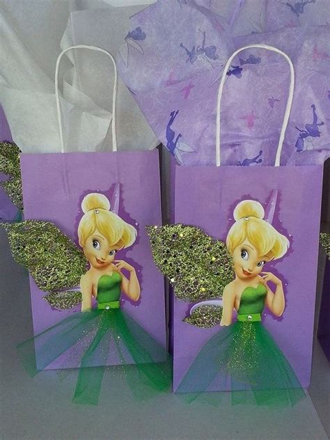 Unique Hand Made Tinker Bell Birthday Goody Bags These Disney Tinker