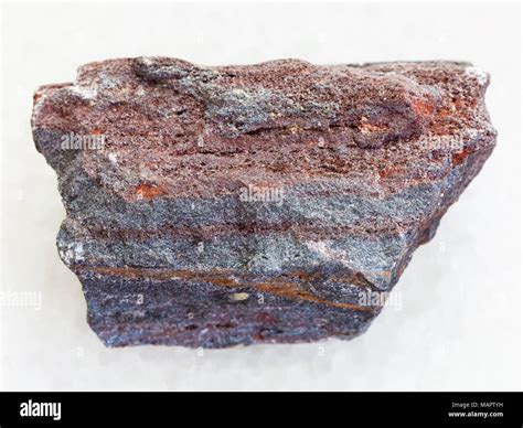 Macro Shooting Of Natural Mineral Rock Specimen Rough Jaspilite