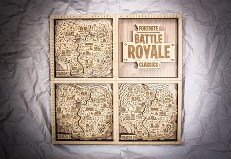 Fortnite Classics Wooden Map Fortnite Wall Art