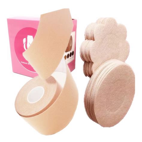 Boobs Tape Breast Lift Tape 2 X 16 And 10 Pair Disposable Round