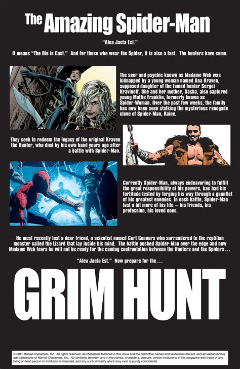 Amazing Spider Man Grim Hunt 2011 Read All Comics Online