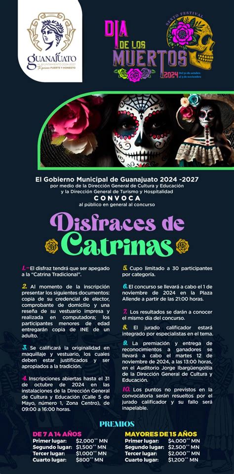 Concurso De Disfraces De Catrinas 2024 Guanajuato Capital