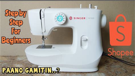 PORTABLE SEWING MACHINE TUTORIAL FOR BEGINNERS SINGER M1505 HOW TO